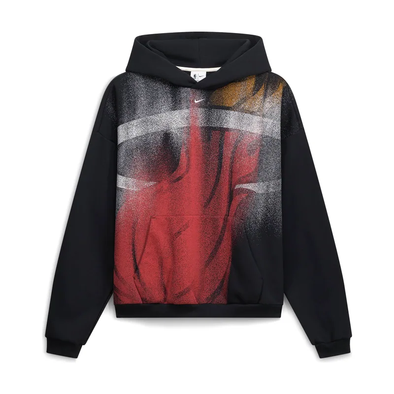 Sudadera con capucha negra para hombre, modelo Miami Heat 2026/27 Standard Issue Practice Icon Fleece Pullover Hoodie