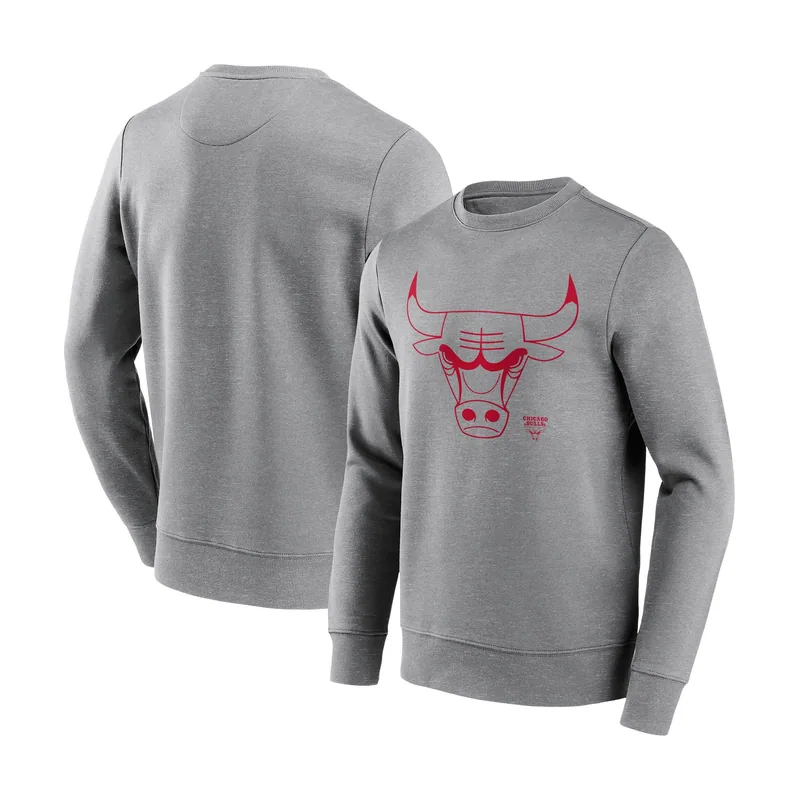 Sudadera de cuello redondo con logo mono de la marca de los Chicago Bulls para hombre