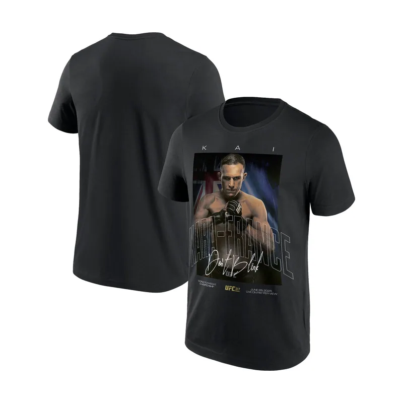 Camiseta UFC 317 Fighter del Kai Kara-France para hombre - Negro