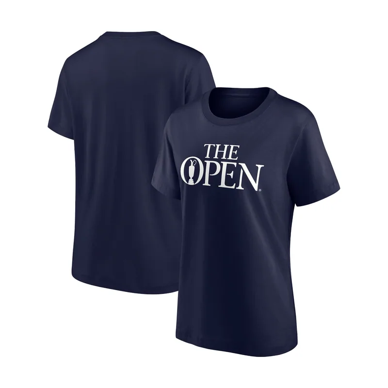 Camiseta con gráfico The Open Wordmark para mujer - Azul marino