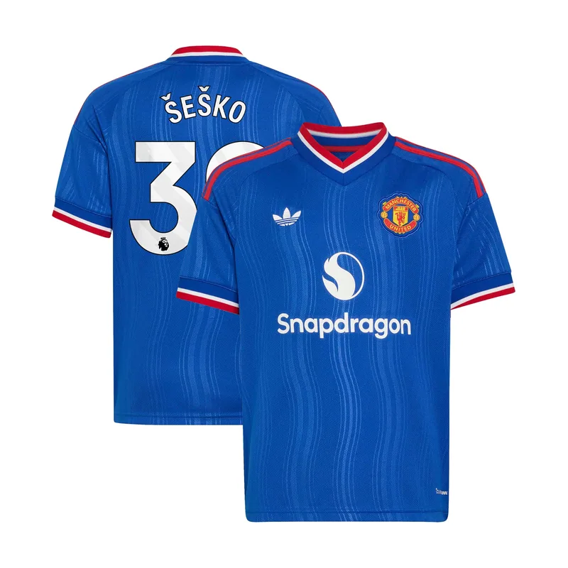 Camiseta de la 2ª equipación del Manchester United 2026-27 - Niños con dorsal Šeško 30