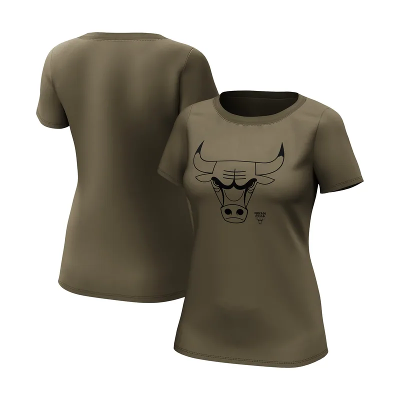 Camiseta con logo de Chicago Bulls Branded Fashion Preferred para mujer