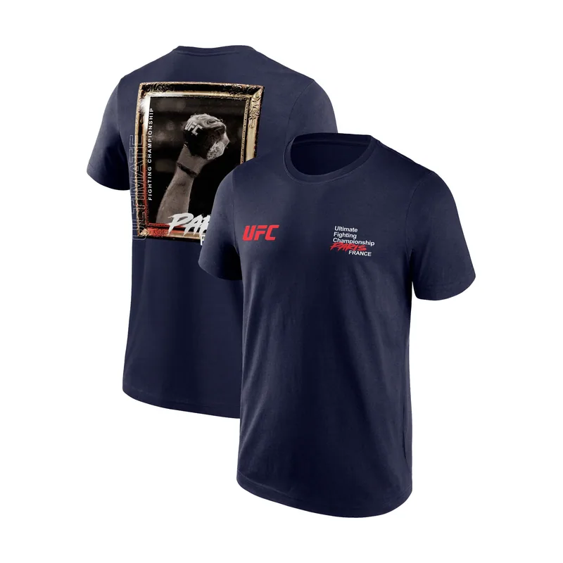 Camiseta UFC Fight Night Paris Francia para hombre - Azul marino