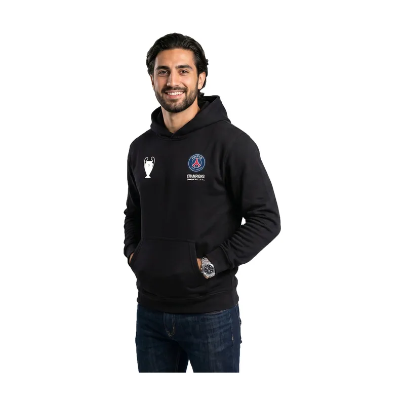 Sudadera con capucha PSG Campeones de Europa 2026 - Negro