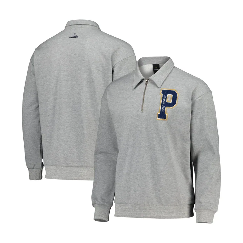 Camiseta con cremallera 1/4 Varsity del Premier Padel - Unisexo - Gris