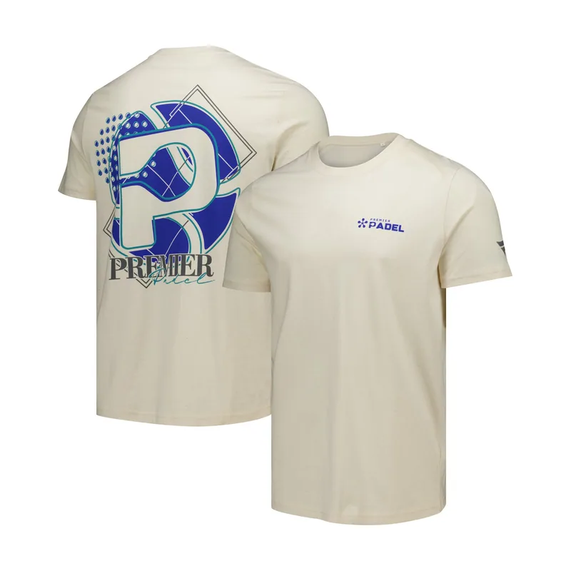 Camiseta con estampado del Premier Padel Sports Club unisex - Natural