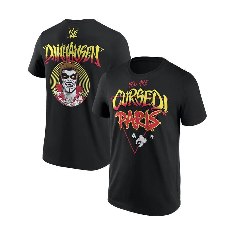 Camiseta Danhausen You are Cursed Paris del WWE para hombre