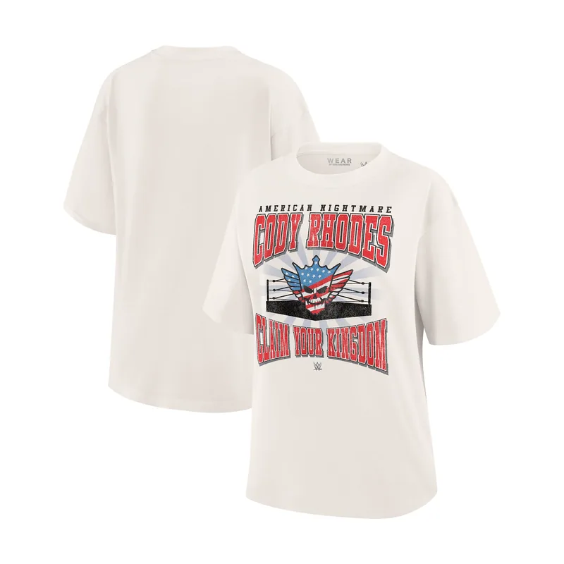 Camiseta estilo boyfriend Ash Cody Rhodes de Erin Andrews para mujer