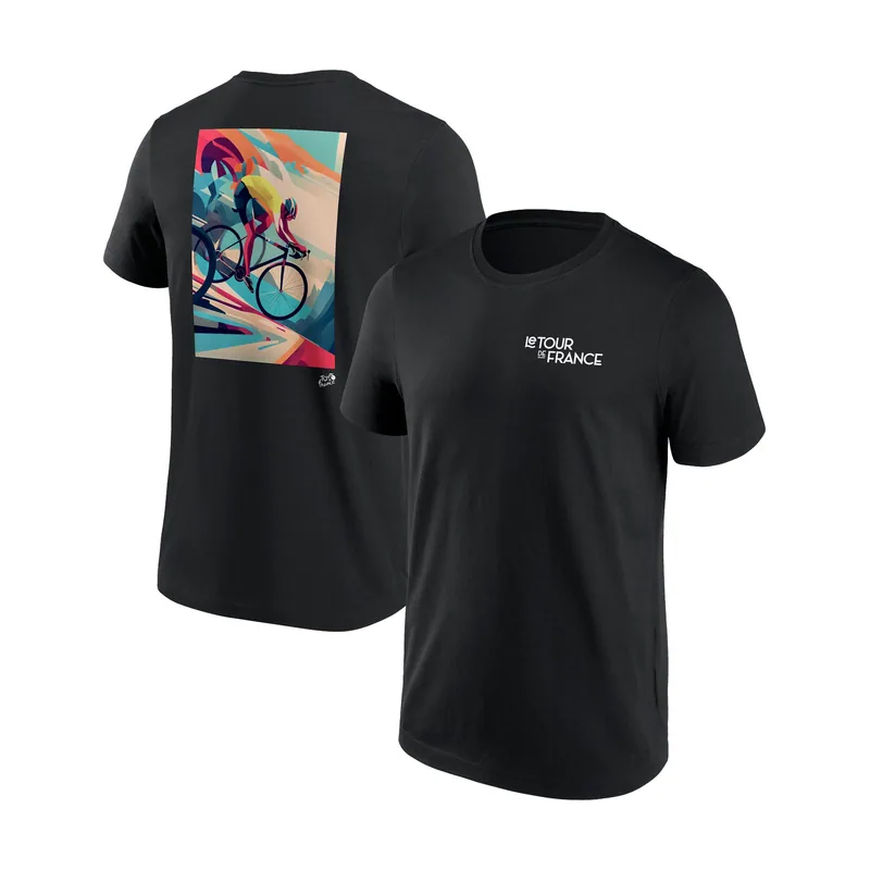 Camiseta gráfica Origines Speed Poster del Tour de France - Negro