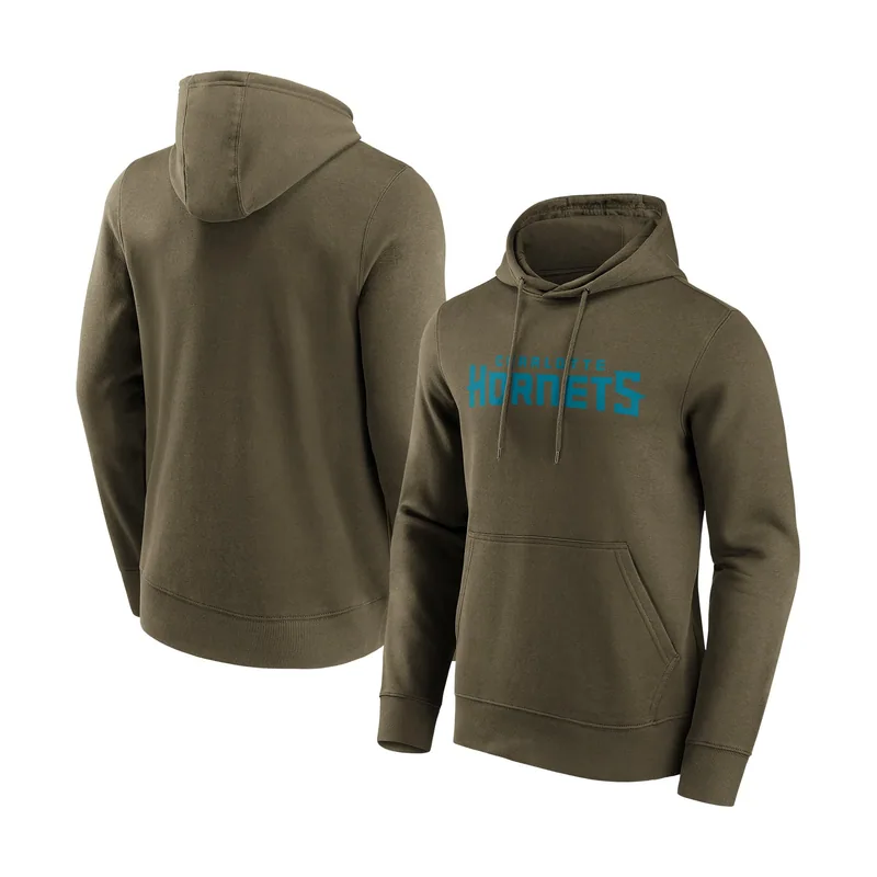Sudadera con capucha Charlotte Hornets Branded Fashion Color Wordmark para hombre
