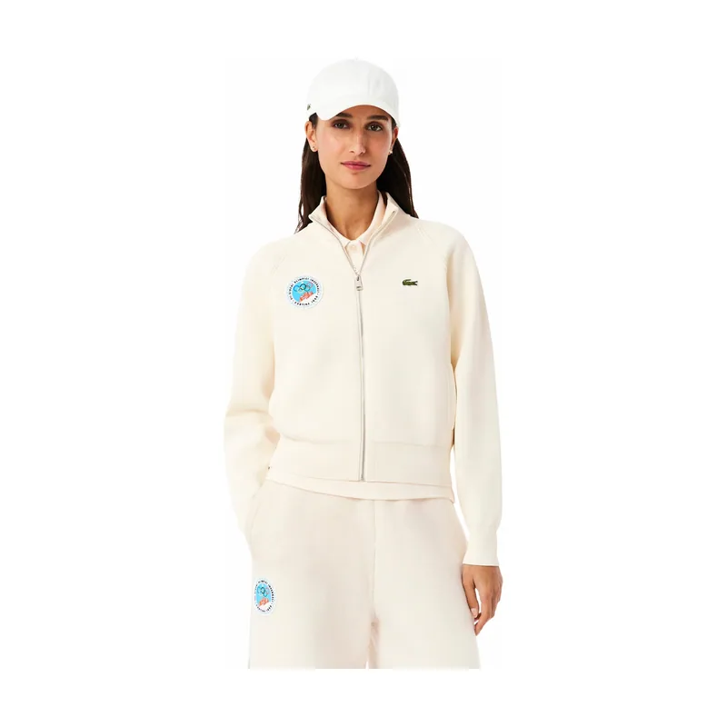 Jersey con cremallera completa Cortina d'Ampezzo 1956 The Heritage Collection para mujer - Crema