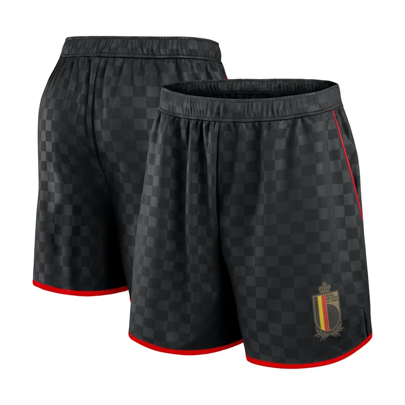 Short retro Bélgica para hombre - Negro