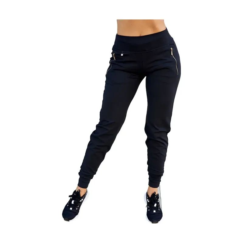 Pantalón con cremallera casual mujer Edge