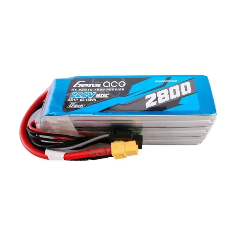 Batería De Dron G-tech 2800mah 22.2v 60c 6s1p Lipo Pack With Xt60 Plug