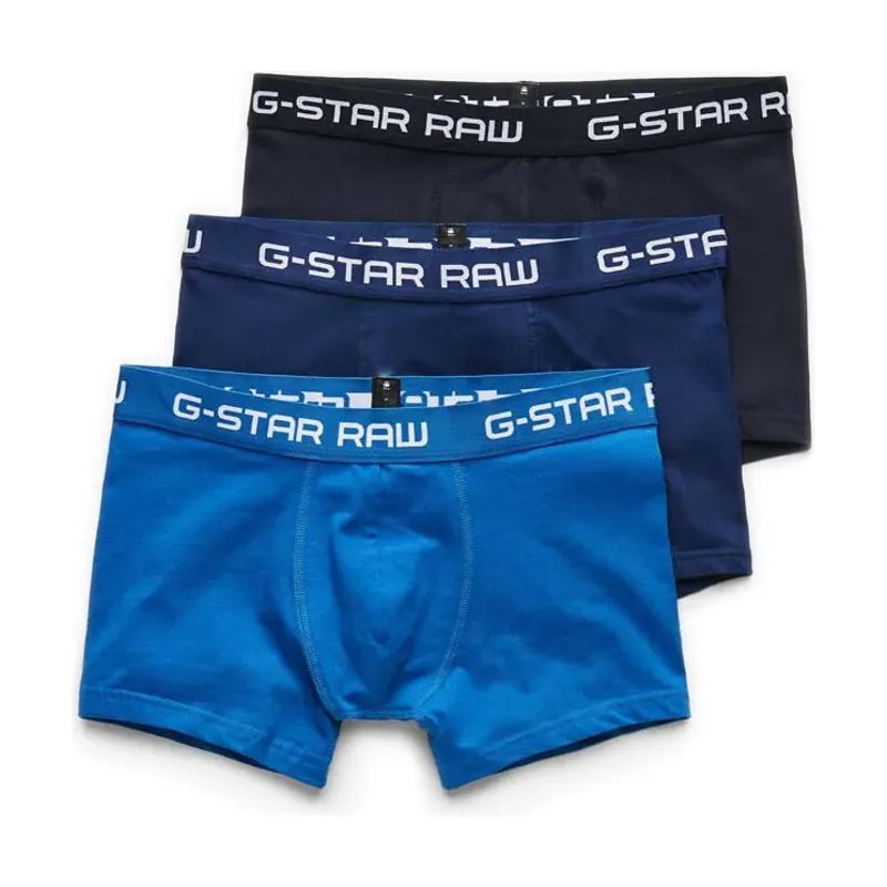 Paquete De Tres Calzoncillos Classic De Color - Azul intermedio - Hombre D05095-2058
