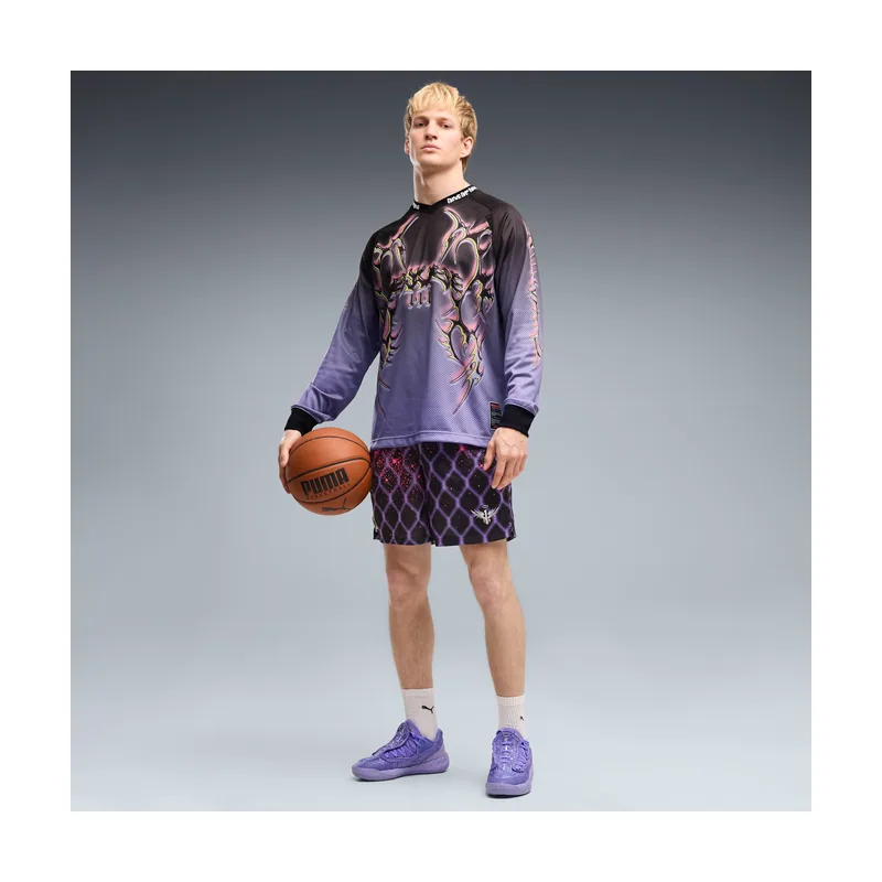 Shorts de baloncesto Melo Asteriks 7" estampados de malla para hombre 637266