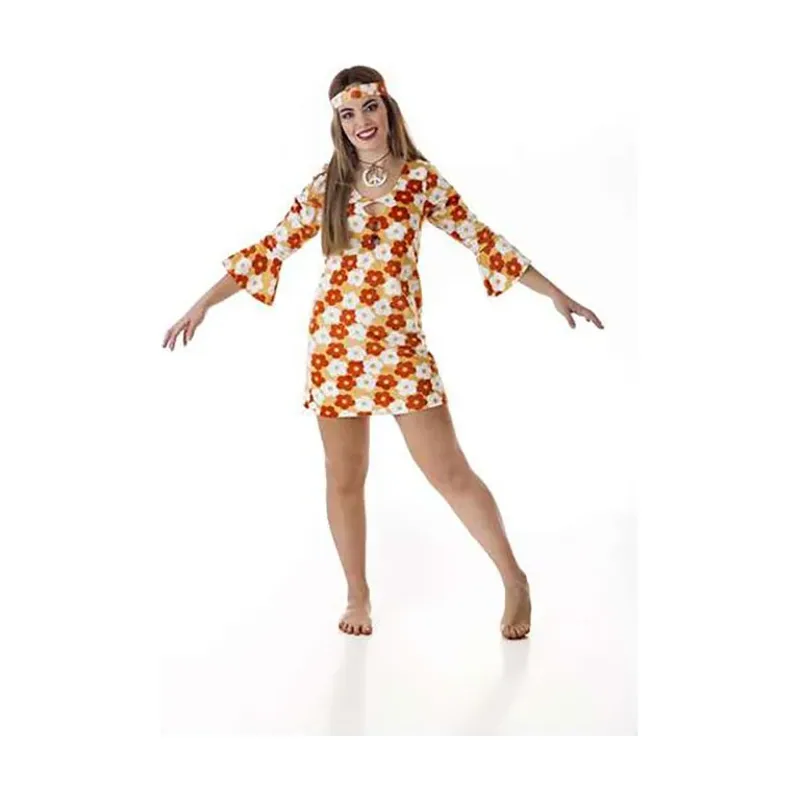 Disfraz de vestido hippie
