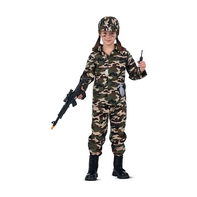 Disfraz de soldado para niña