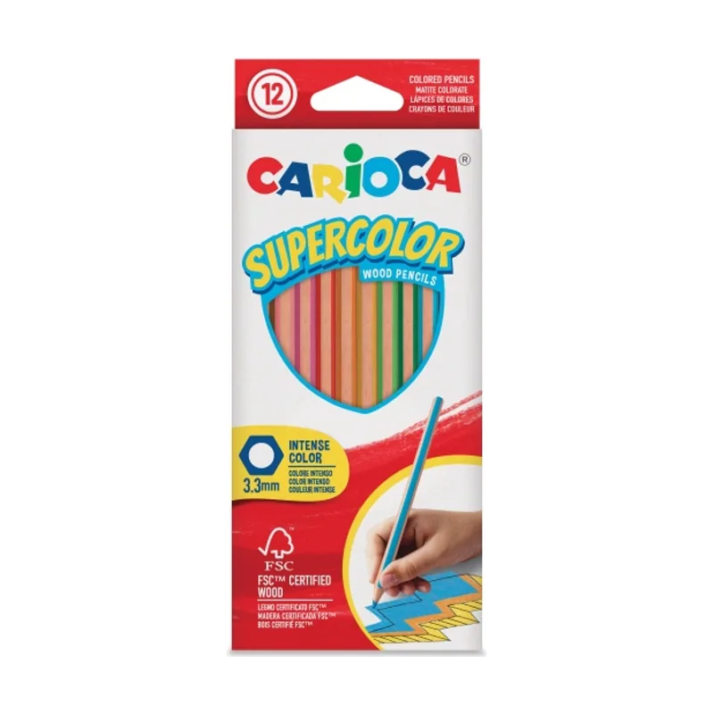 Supercolor pack de 12 lapices de colores