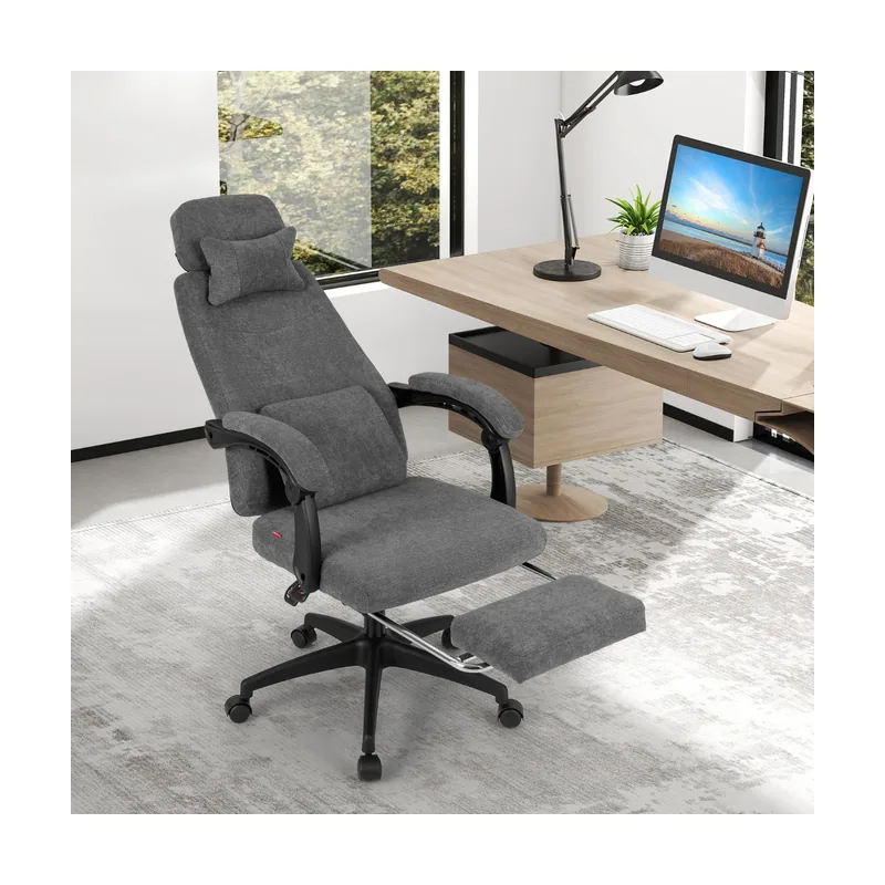 Silla de Oficina Reclinable de Chenilla
