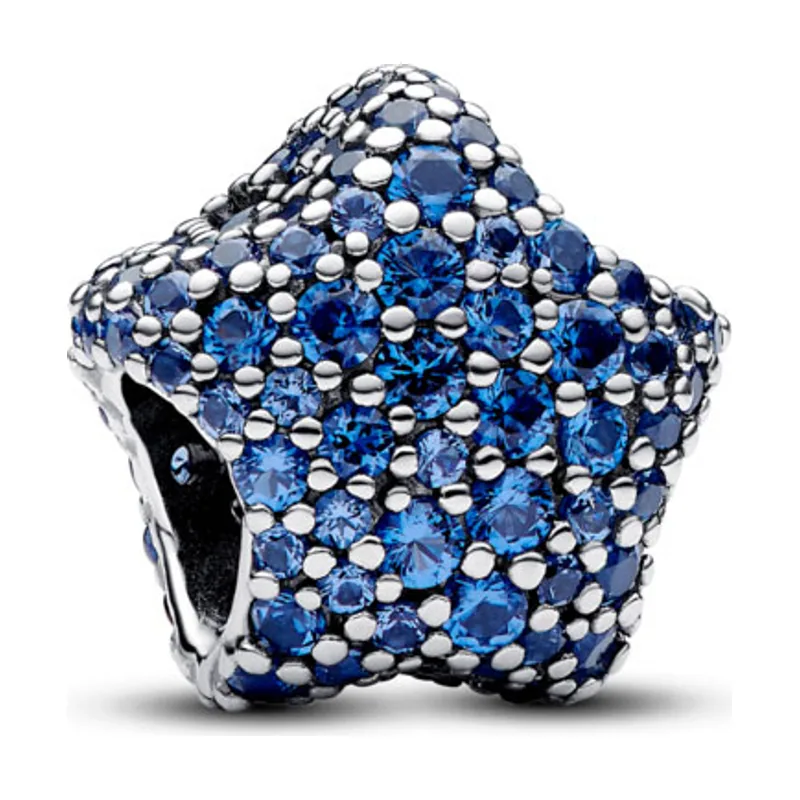 Charm en plata de ley Estrella Llamativa Brillante en Pavé 793026C01