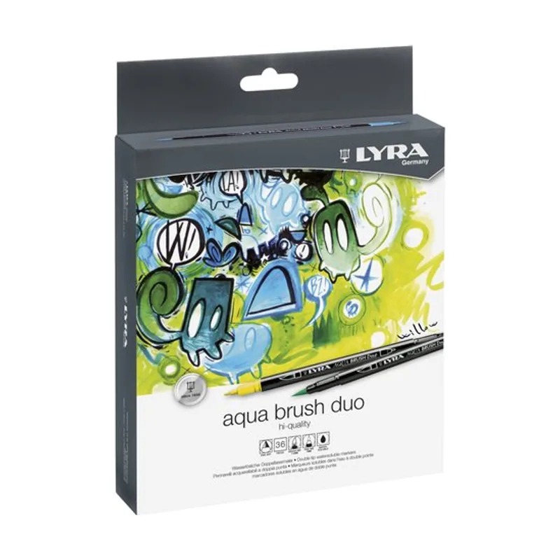 Aqua Brush DUO 36 Rotuladores de Colores