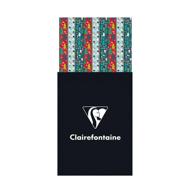 Papel de regalo rollo 0,7x2 m caja 60 navidad infantil
