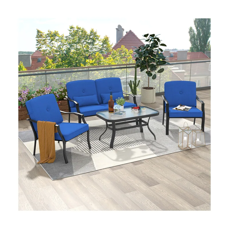 Conjunto de Muebles Exterior de 4 Piezas