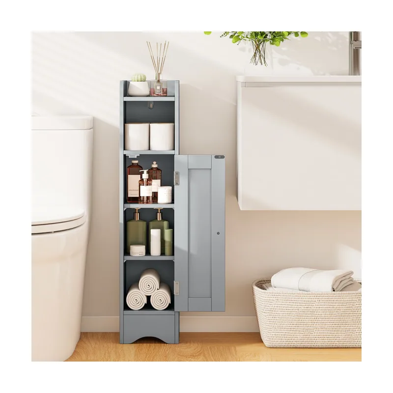 Mueble Baño Estrecho con Puerta