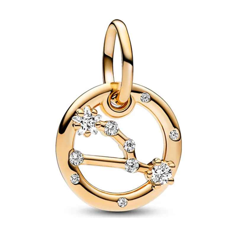 Charm Colgante con un recubrimiento en oro de Zodiaco Tauro 762707C01