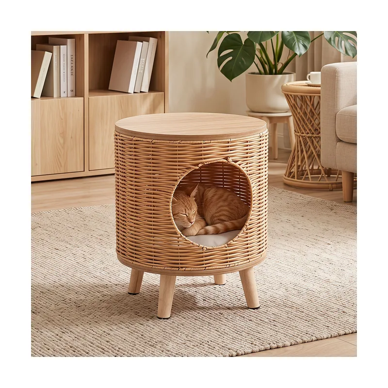 Casa para Gatos de Ratán PE 2 en 1