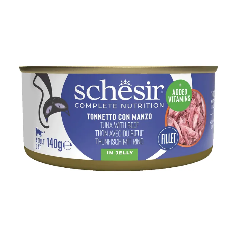 Comida Húmeda de Atún con Filete de Buey para Gatos 140 gr