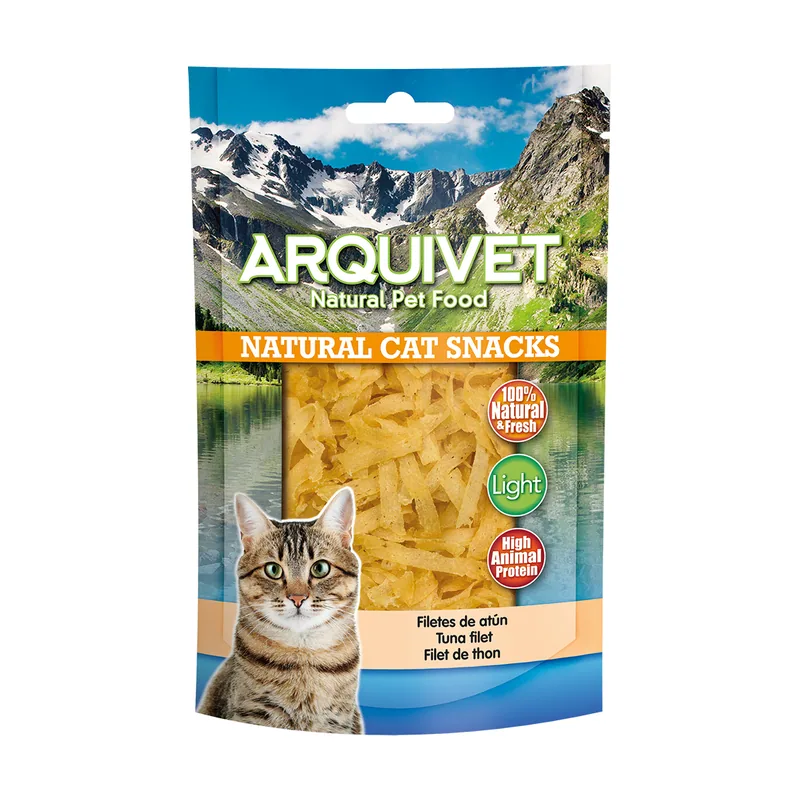 Snack Natural para Gatos Filetes de Atún 50 GR