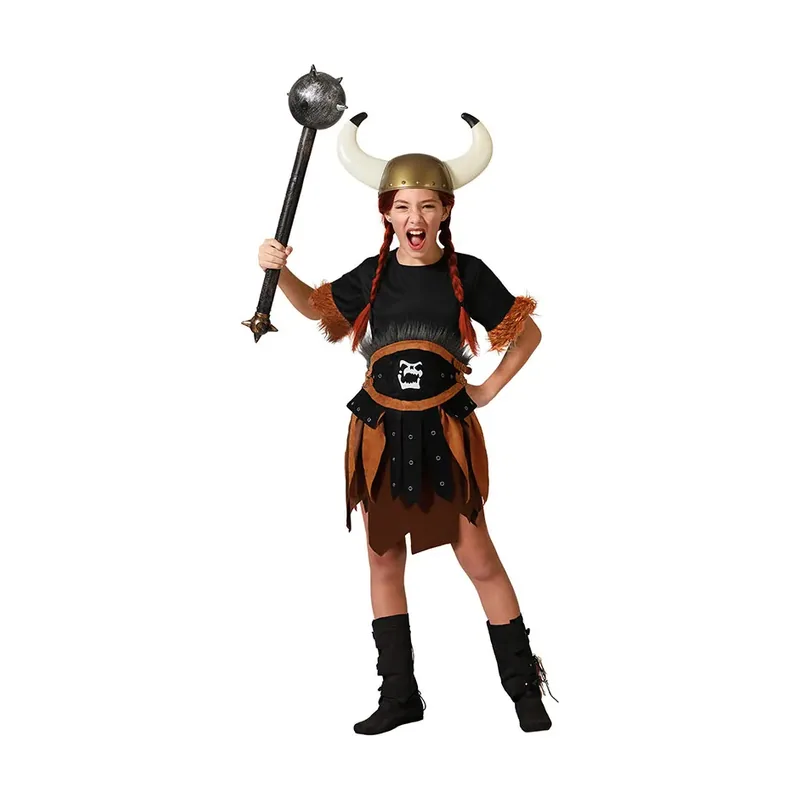 Disfraz de vikinga para niña