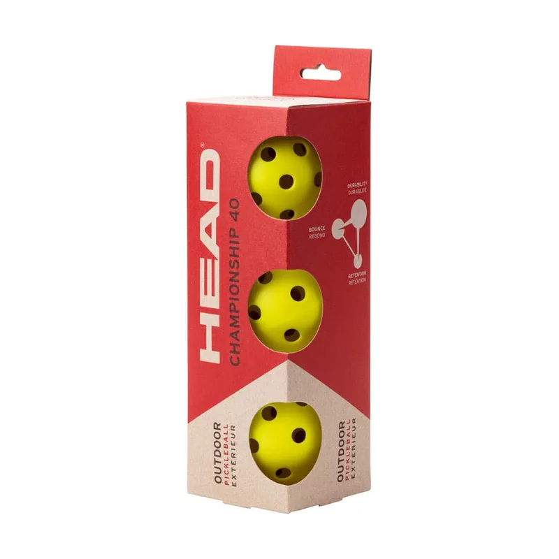 Bote De 3 Bolas Pickleball Championship 40