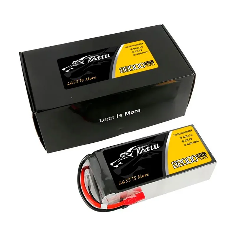 Batería De Dron Tattu 22000mah 22.2v 30c 6s1p Lipo As150+xt150