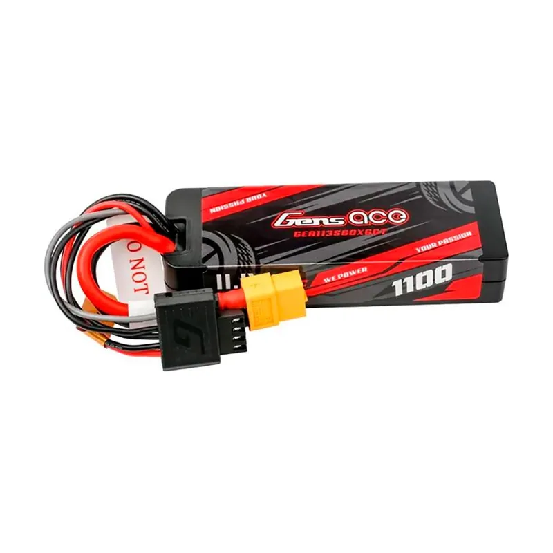 Batería De Dron Lipo G-tech 1100mah 11.1v 3s1p 60c Grp-76 Hardcase With Xt60 Plug
