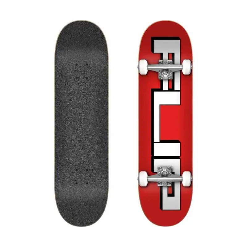 Skateboard Square Logo Red 8.0"x31.85"