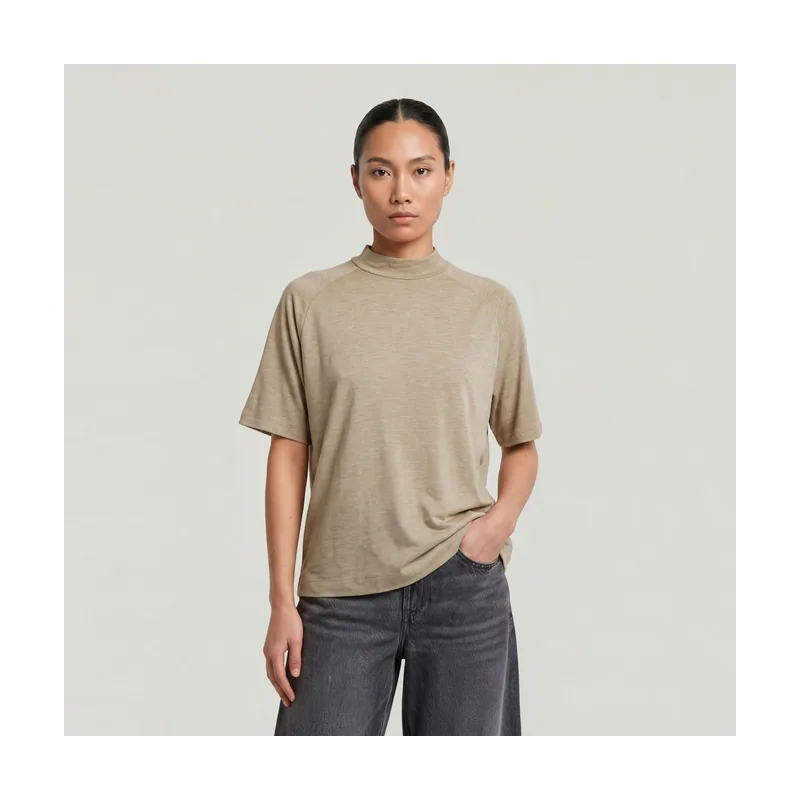 Top Saddle Sleeve Boxy - Beige - Mujer D25051-D703