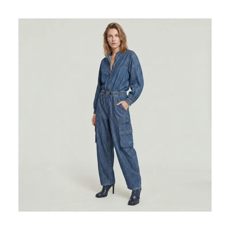 Balloon Jumpsuit - Azul intermedio - Mujer D26443-D539
