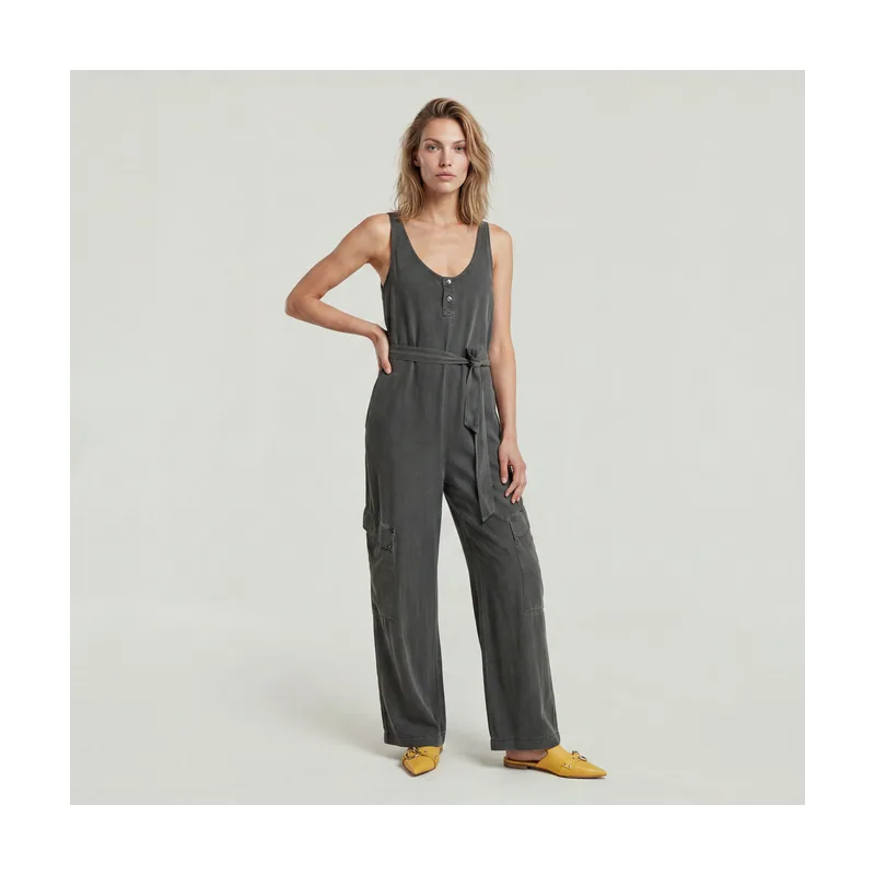 Mono Overdyed Utility Loose - Negro - Mujer D26100-C756