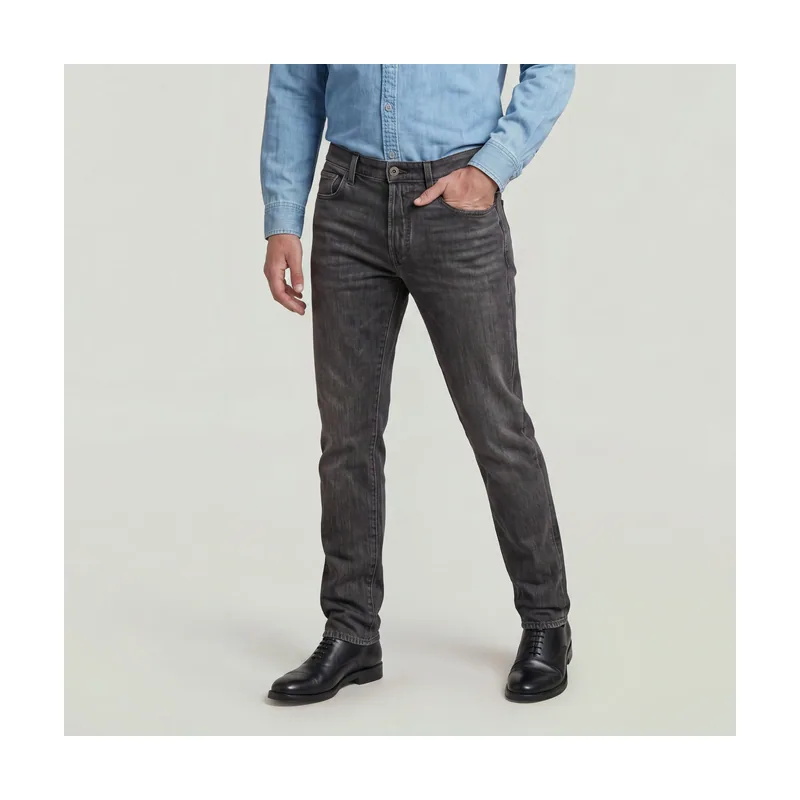 Jeans 3301 Straight - Gris - Hombre 51002-E302