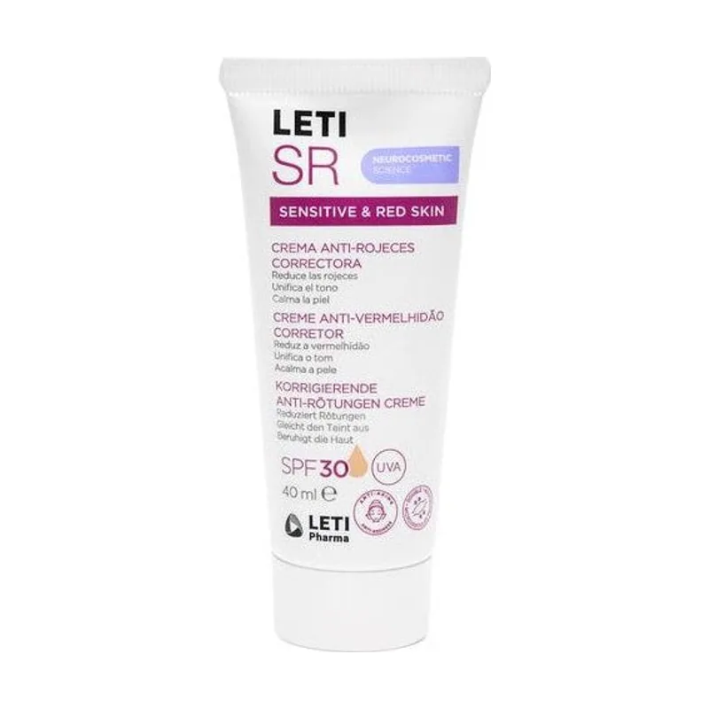 Leti Labs Leti SR Anti-Rojeces Crema Correctiva Spf 30