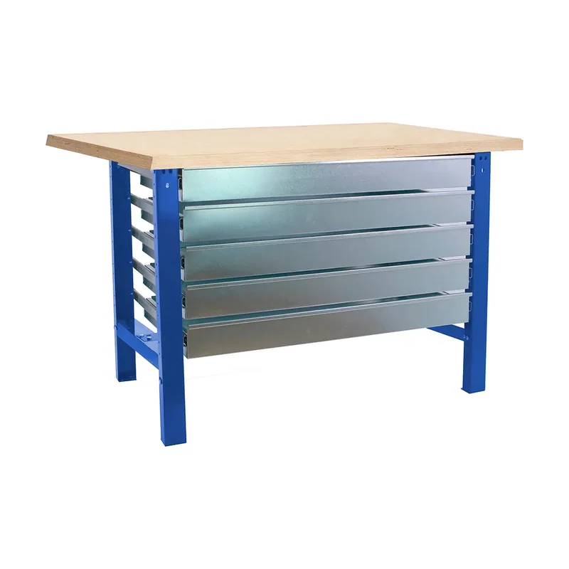 Banco De Trabajo Bt6 5box 865x1200x750 Mm Blue / Mdf