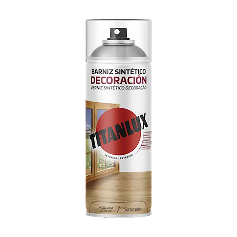 Spray barniz sintético de decoración satinado incoloro 200 ml