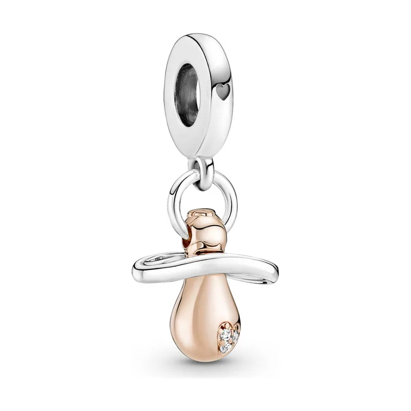 Moments Charm Colgante en oro rosa de 14k Chupete Bebé 781490C01