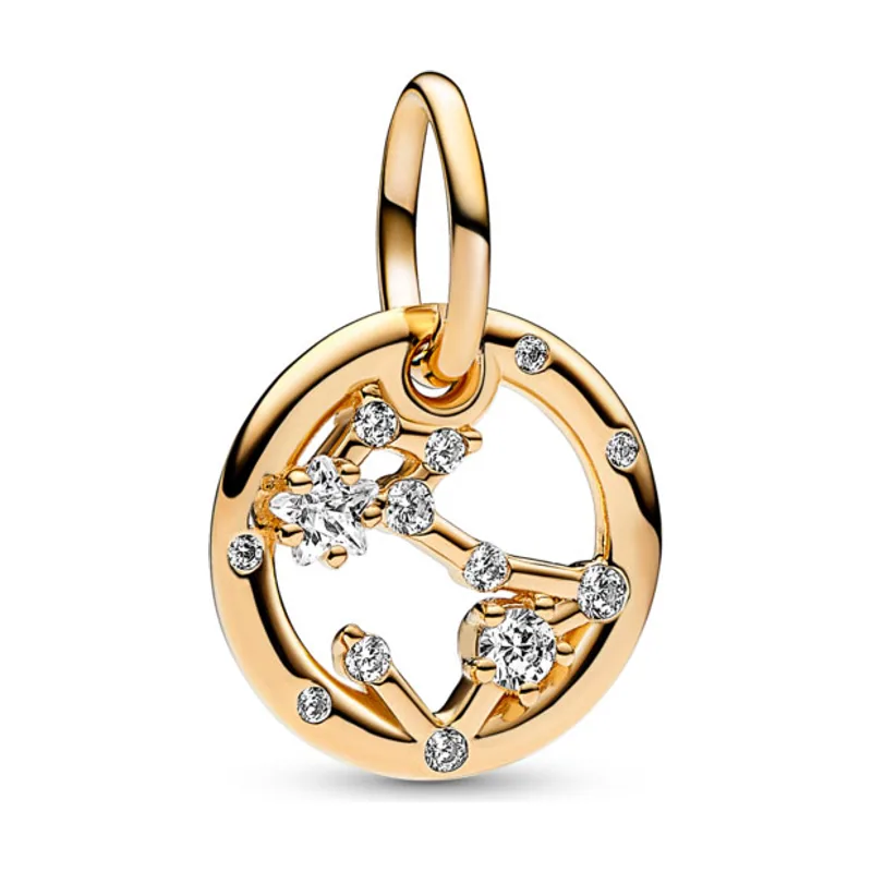 Charm Colgante con un recubrimiento en oro de Zodiaco Piscis 762724C01