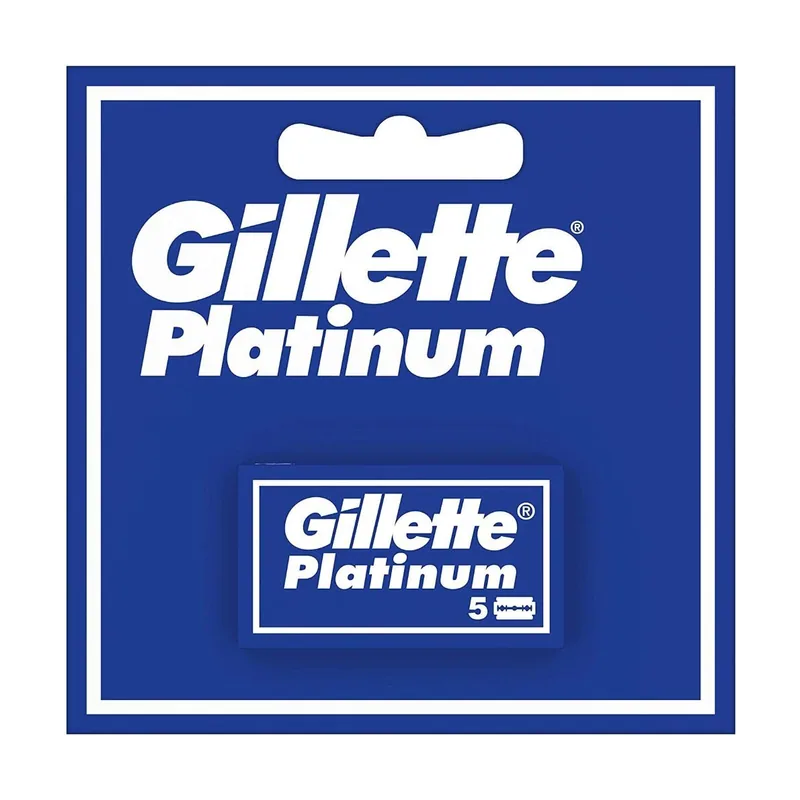 Gillette Platinum Recambios Cuchillas Doble Filo 5 Unidades