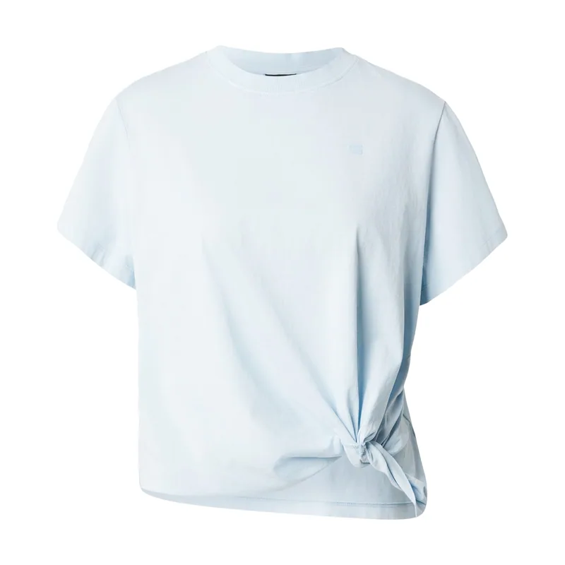 Camiseta Washed Relaxed Knot - Azul claro - Mujer D29393-2653