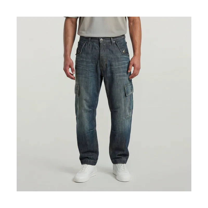 Pantalones Utility Loose Cargo - Azul intermedio - Hombre D29976-E363